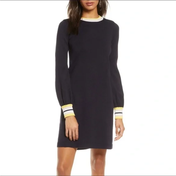1901 Dresses | 1901 Varsity Sweater Dress | Color: Blue | Size: L | Evasan_Fashion's Closet 1901 Dresses | 1901 Varsity Sweater Dress | Color: Blue | Size: L | Evasan_Fashion's Closet